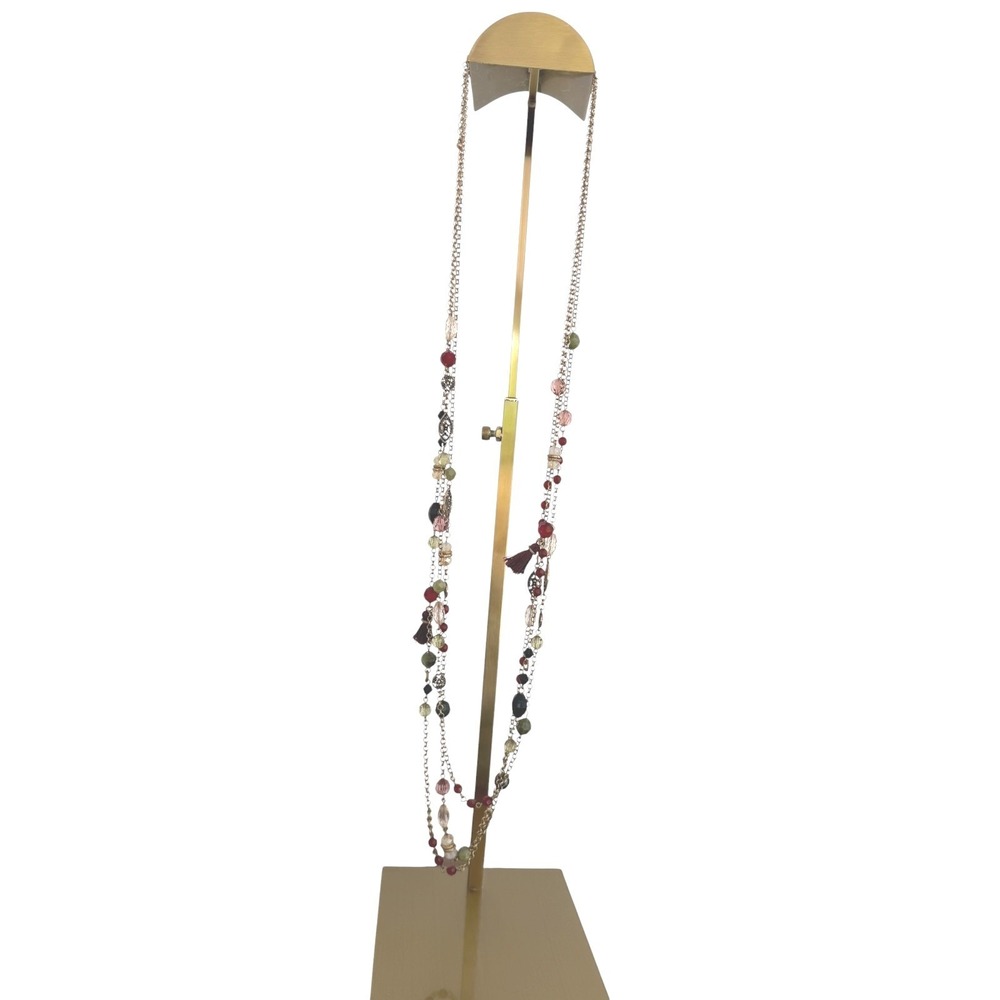 Chico's Layered Beaded Chain Necklace - Picture 1 of 2
